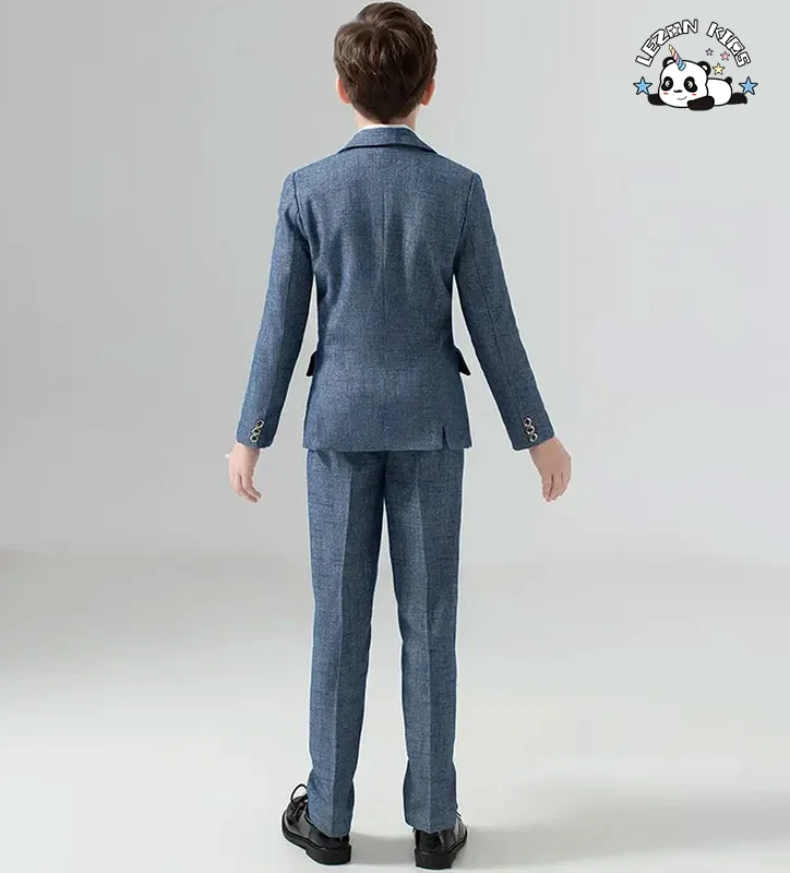 LEZONKIDS - Boys' Suit Spring Elegant Suit Boys' Performance Clothes Cotton Fabric Formal Suit